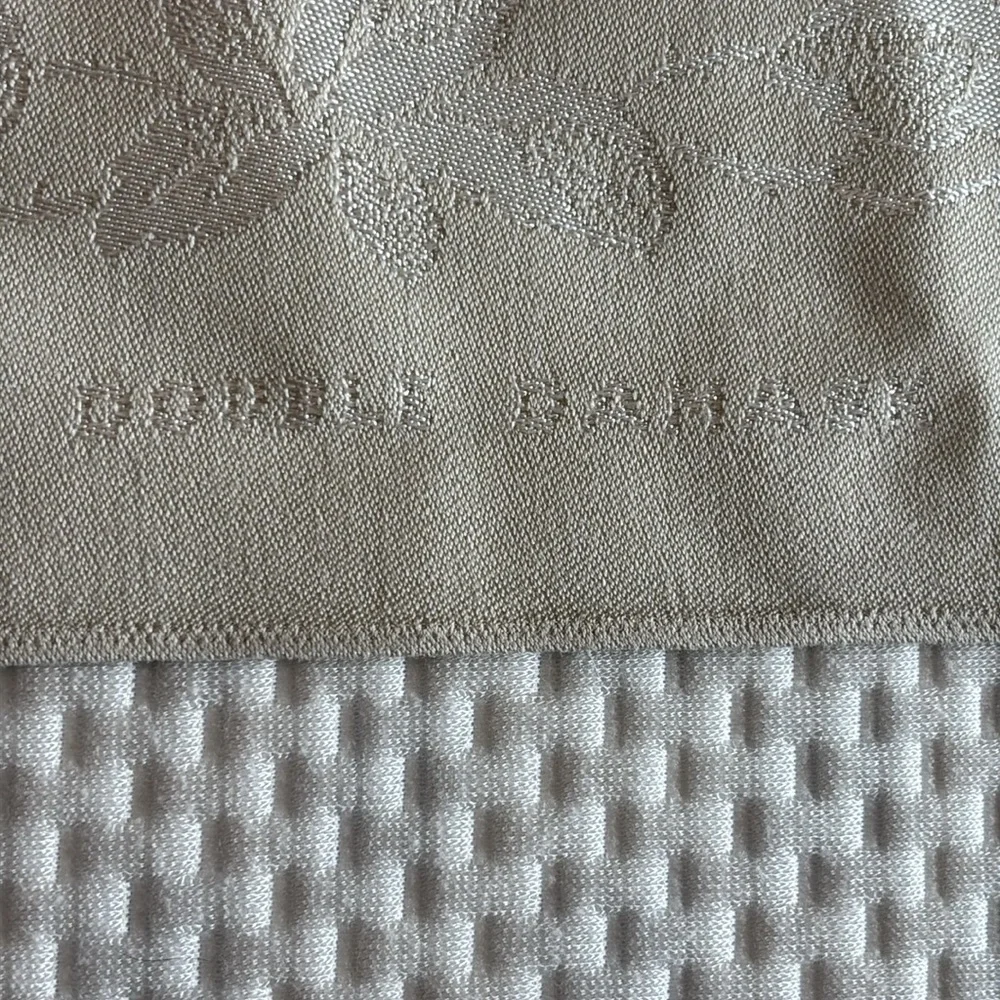 Vintage Old Bleach Linen Company Double Damask Tablecloth Pheasant Hunting